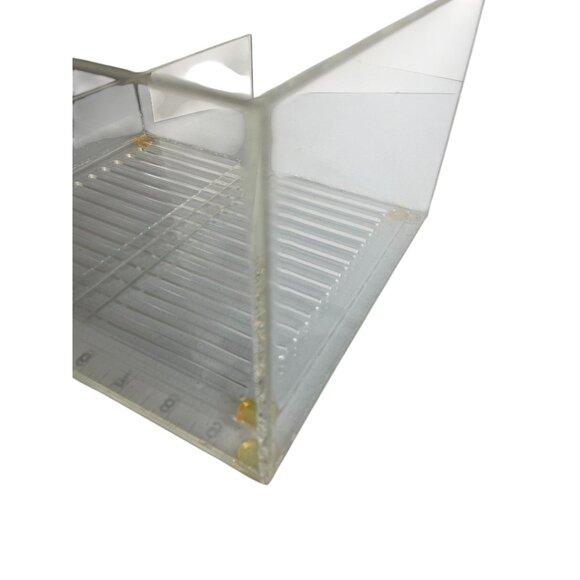 VTG Clear Acrylic Cigar Humidor 10x9x6 Professional Humidifer Tobacco Divider - Picture 3 of 9